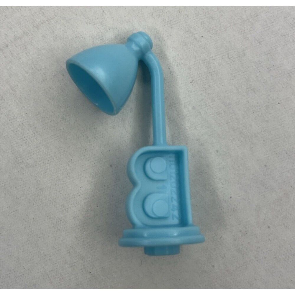 Barbie B Blue Desk Lamp Snap On Dollhouse Miniature Diorama Toy Furniture - Picture 2 of 3